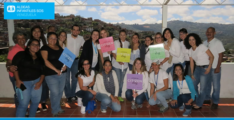 Colaboradores de L’Oreal Venezuela ofrecen donativo a Centro Social de Aldeas Infantiles